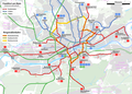 Streckenführung der geplanten Ringstraßenbahn