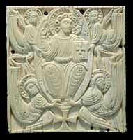 8th century plaque from ?a book cover
