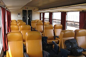 Innenraum eines unmodernisierten Z 9600, Sitzanordnung Typ Omnibus