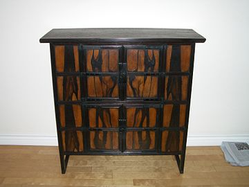 An example of persimmon wood furniture