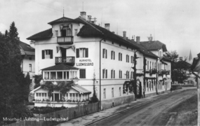 Außenansicht des Ludwigsbads um 1900