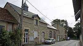 The town hall in Aubilly