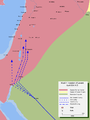 Rashidun invasion of Palestine and Syria in 634 AD.