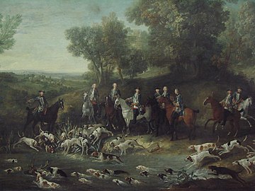 Louis XV hunting deer in the Saint-Germain forest, (1730), Musée des Augustins, Toulouse