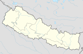 Map showing the location of Koshi Tappu Wildlife Reserve