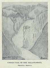 Upper Falls by Private Moore, 1870