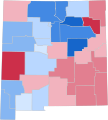 Image 47Party registration by New Mexico county (February 2023):   Democratic >= 30%   Democratic >= 40%   Democratic >= 50%   Democratic >= 60%   Democratic >= 70%   Republican >= 40%   Republican >= 50%   Republican >= 60% (from New Mexico)