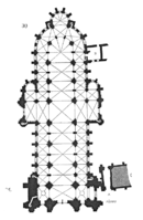 Plan of Sens Cathedral begun in 1135