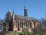 Kathedrale von Sandomierz, um 1360, Barockgiebel 1670