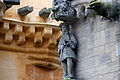 Statue of James V of Scotland adorning the eastern corner of the Royal Palace at Stirling Castle. March 2012.