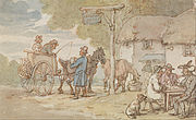 "Dr Syntax outside the Halfway House" from Dr Syntax in Search of the Picturesque, 1812