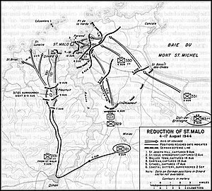 Black and white map illustrating the locations and battles described in the article