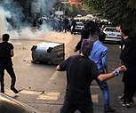 Protesters in Tehran, Iran