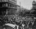 Image 28Crowd gathered outside old City Hall during the Winnipeg general strike, June 21, 1919.
