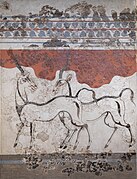 Akrotiri Antelopes fresco