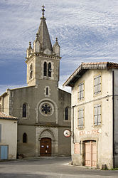 The church in Alaigne