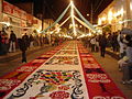 Image 42Sawdust carpet made during "The night no one sleeps" in Huamantla, Tlaxcala (from Culture of Mexico)