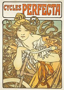 Poster for Perfecta bicycles by Alfons Mucha (1902)