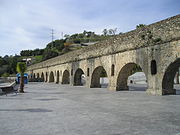 The Roman aqueduct at Torrecuevas near the source of the Rio Verde about 4 km (2 mi) north of Almuñécar