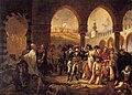 Bonaparte Visiting the Plague Victims of Jaffa, by Antoine-Jean Gros