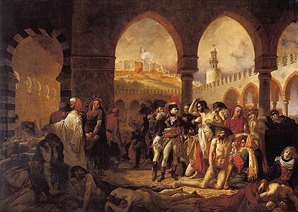 General Bonaparte visits a plague hospital in Jaffa (March 31, 1799). Antoine-Jean Gros, Louvre Museum