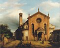 65. Carlo Canella, Veduta della chiesa di Santa Maria della Pace in Milano, 1852-1855