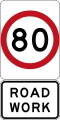 80 km/h Roadwork Speed Limit