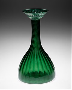 Clutha glass vase by Christopher Dresser (1890) (Metropolitan Museum of Art)