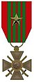 Croix de guerre 1939–1945 mit einem silbernen Stern für eine lobend Erwähnung im Divisionsbericht