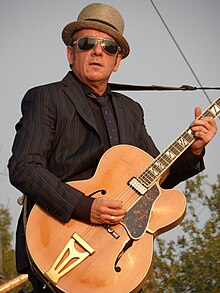 Costello performing at the 2012 Riot Fest in Chicago