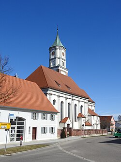 Main street and the parish church