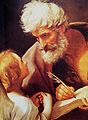 Saint Matthew and the Angel by Guido Reni, 1620–1630