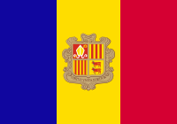 Die Flagge Andorras