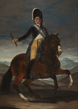 König Ferdinand VII., Gemälde von Francisco de Goya 1808, Real Academia de Bellas Artes de San Fernando, Madrid