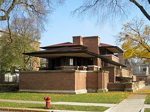 The Robie House by Frank Lloyd Wright, Chicago (1909)