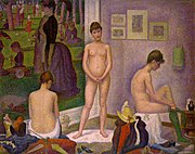 Georges Seurat, Models (Les Poseuses) 1886–1888, Barnes Foundation, Philadelphia