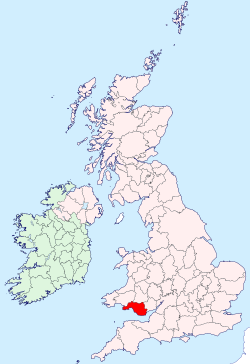 Glamorgan shown within the United Kingdom