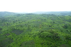 Hills in Katanga during the rainy season
