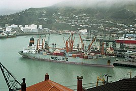 Die Nedlloyd Bangkok in Lyttelton, Neuseeland (1987)