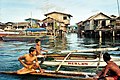 Bajau stilt houses over the sea in the Philippines