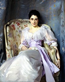 A painting of a woman