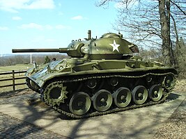 Panzerdenkmal (M24 Chaffee) auf der Spicherer Höhe