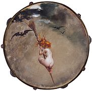 The witch, painted on a tambourine (1882)