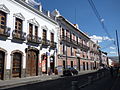 Straße in der Altstadt mit der Casa del Capitán Munuera