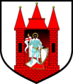 Coat of arms of Sandau (1979).