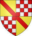 Coat of arms of the Bade family, lords of Rodemack and Useldange.