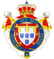 Coat of arms as a Knight of the Garter
