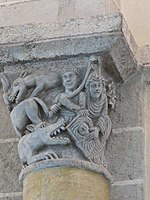 French Romanesque capital, aware of the classical tradition of the Nilotic landscape