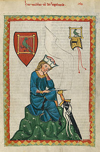 Folio 124r: Walther von der Vogelweide