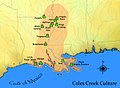 Image 28A map showing the extent of the Coles Creek cultural period and some important sites (from History of Louisiana)